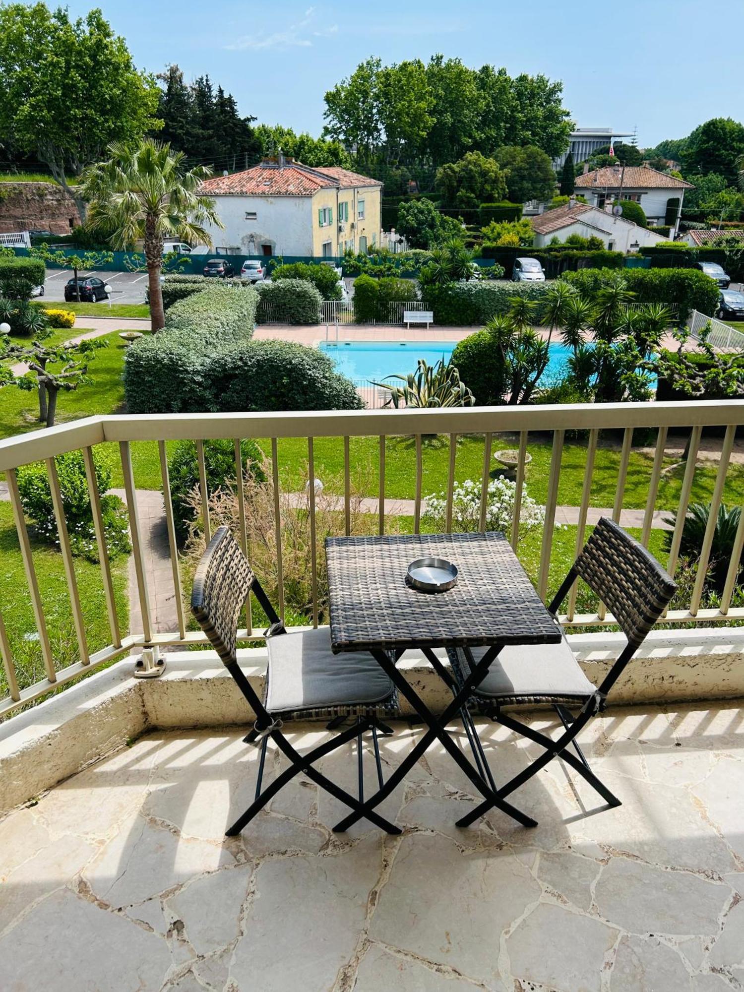 Studio de standing climatisé, avec piscine, proche de la mer Fréjus Exterior foto